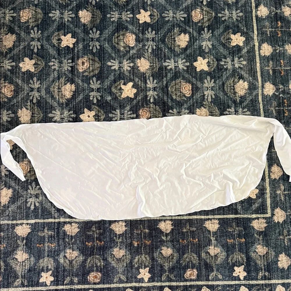 Princess Polly White Scallop Hem Sarong Wrap